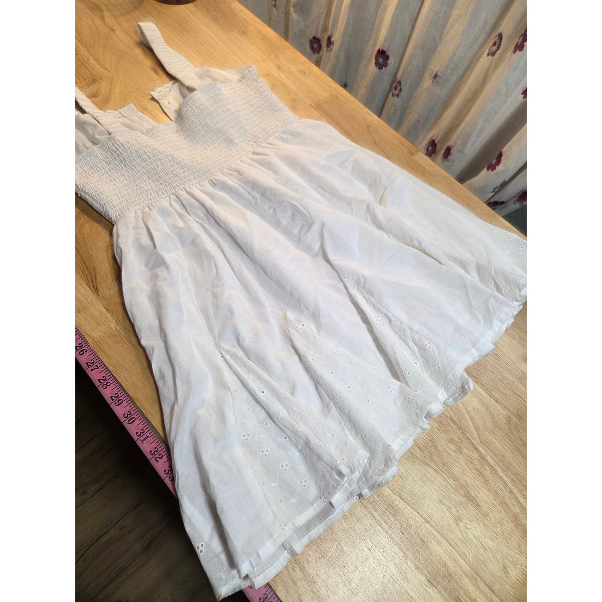 Blush size medium cotton sundress line skirt sleeveless button front princess