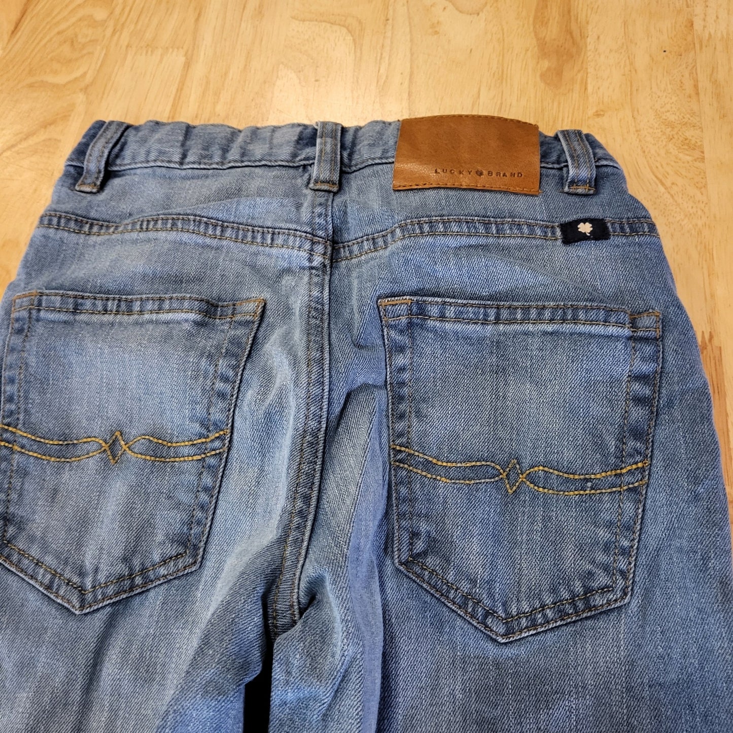 Lucky Brand Classic Straight Adjustable Waist Medium Wash Jeans Size 8