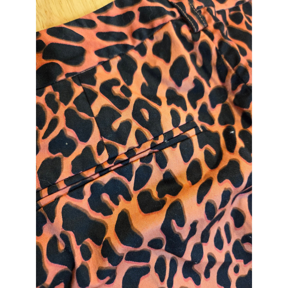Scotch & Soda Maison Scotch L'Amour Tous jour orange tone animal print pant 28"