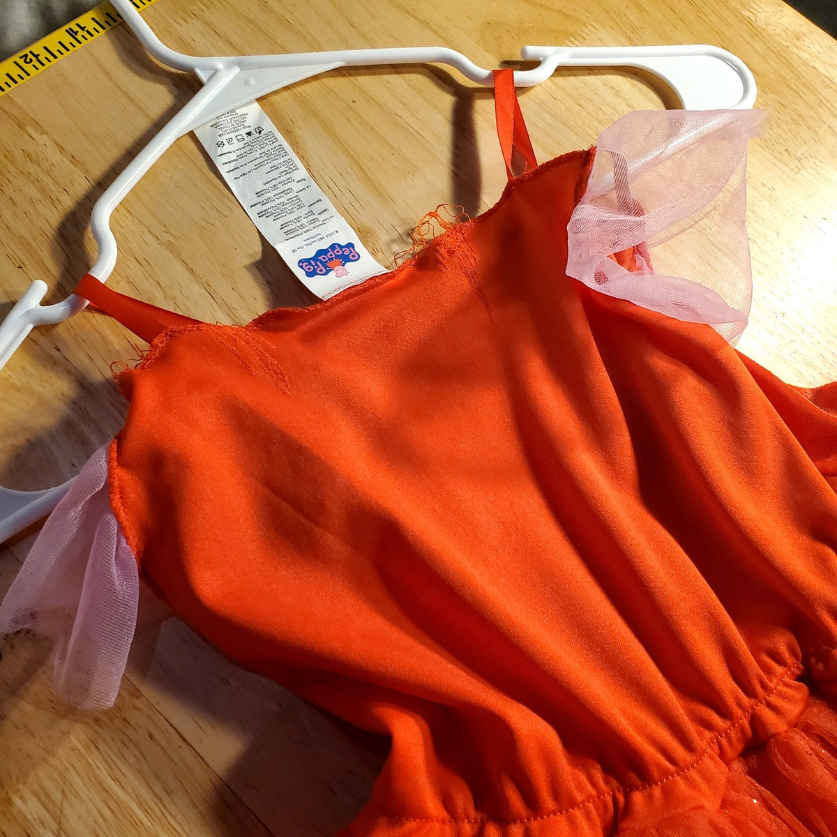 Peppa Pig 3T 4T costume with tutu and tail slight damage