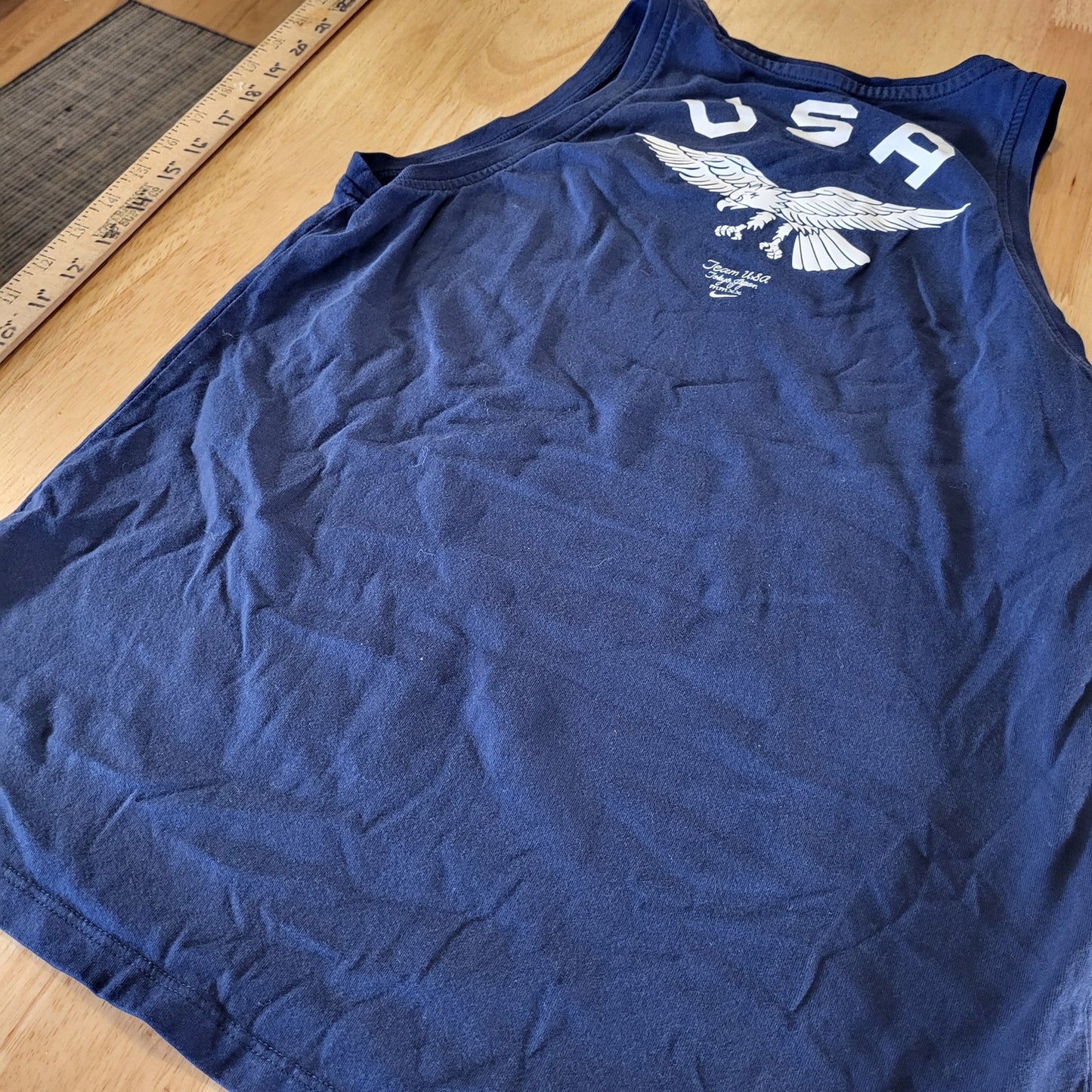 Nike Navy Blue Tank Eagle USA Small