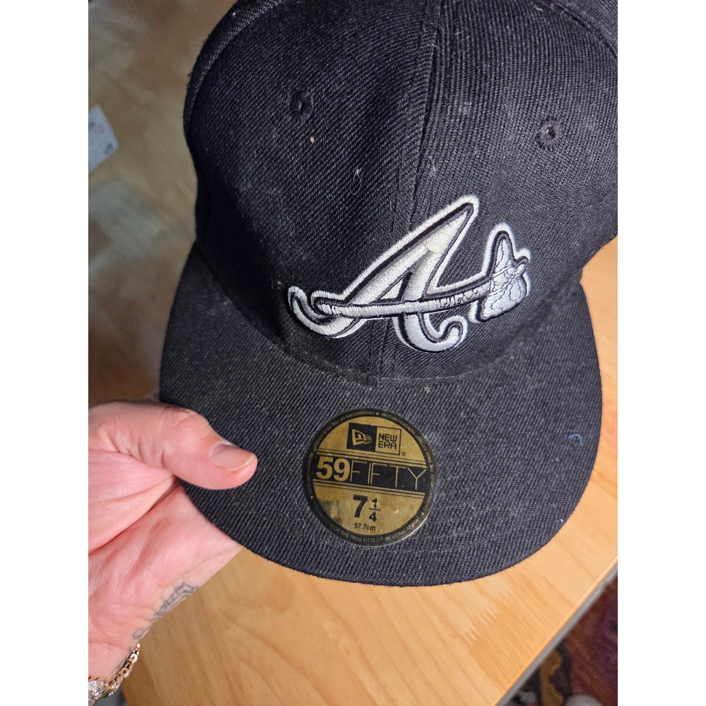 MLB Atlanta Braves 5950 New Era Fitted Baseball Hat 7 1/4