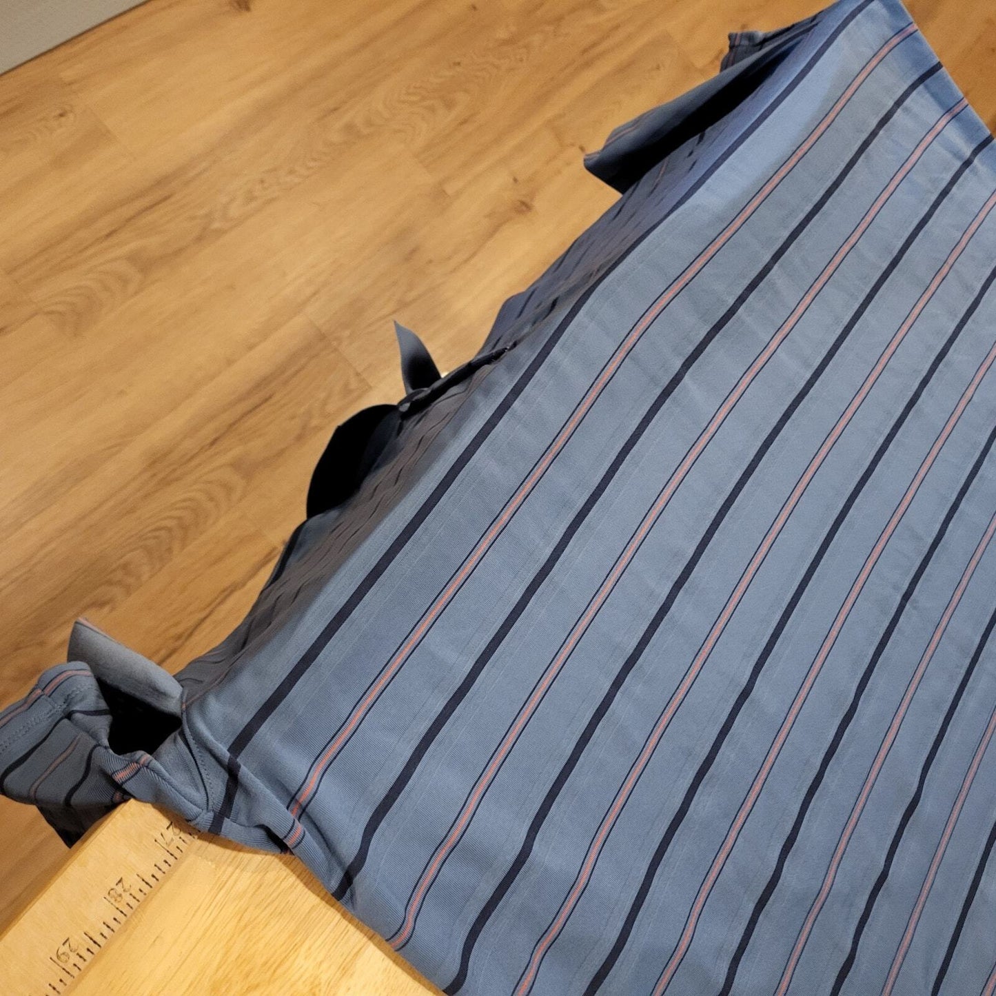 Nike Golf Polo Blue Striped XL 27" pit to pit