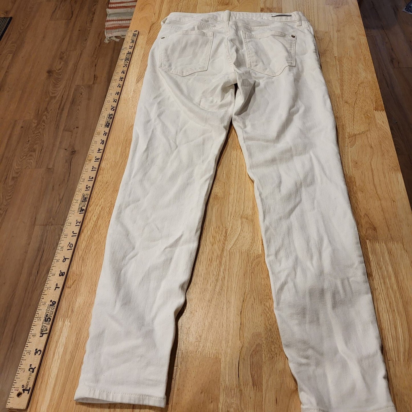 Anthropologie Pilcro & The Letterpress White High Rise Skinny Jeans 28 Waist Ins