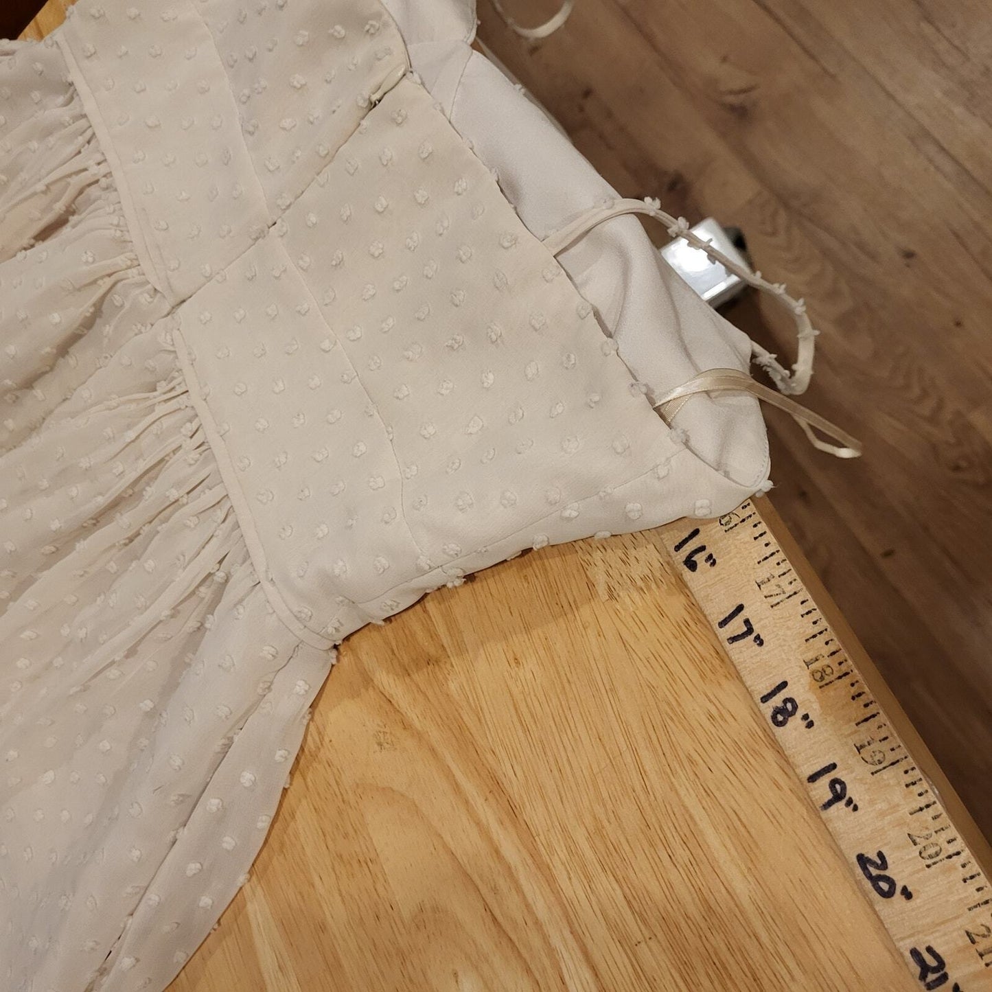 Cream J. Crew Size 0 Strappy Mini Dress 16" Pit 2 Pit 26" Waist