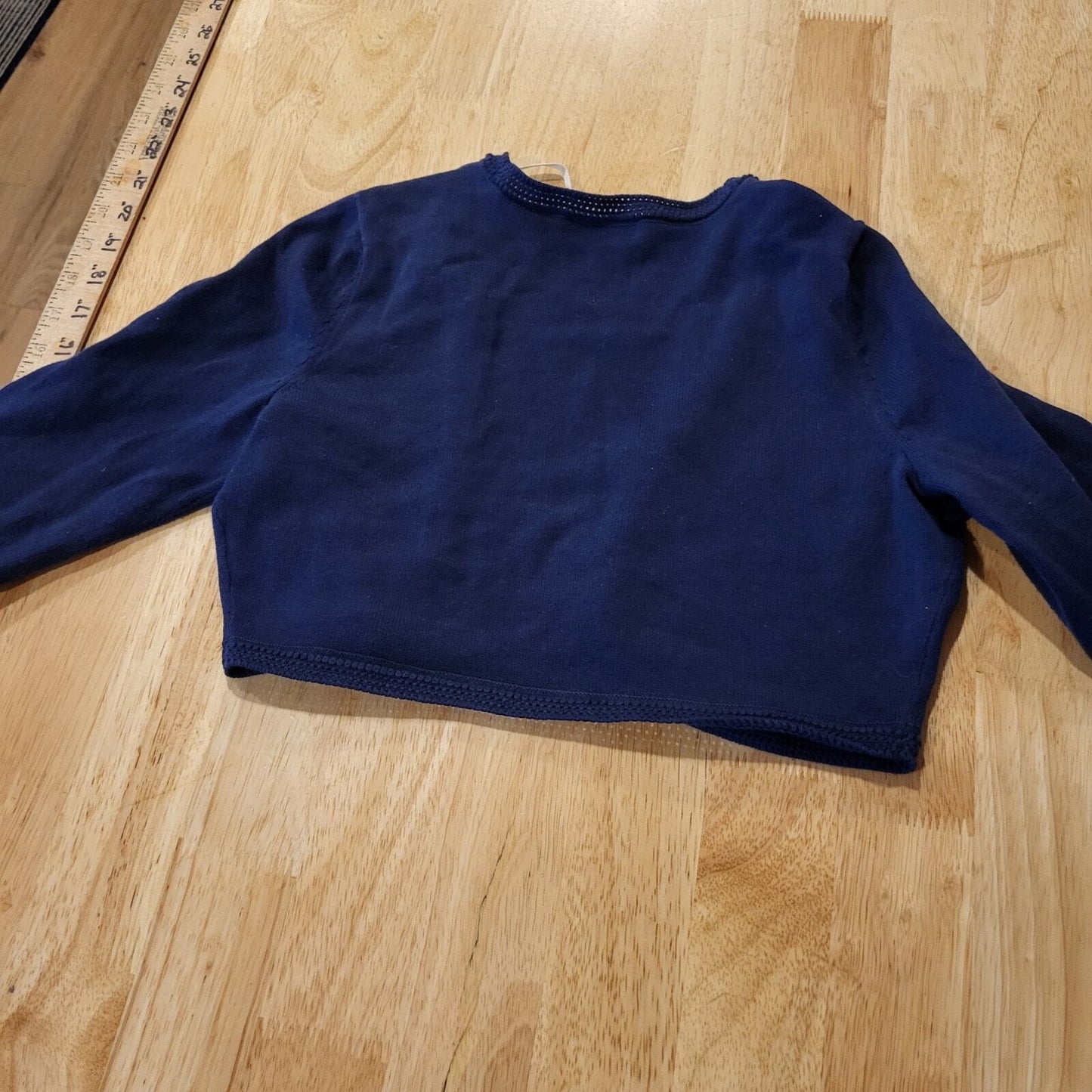 Navy blue small Lilly Pulitzer Bolero sweater 100% Cotton knit