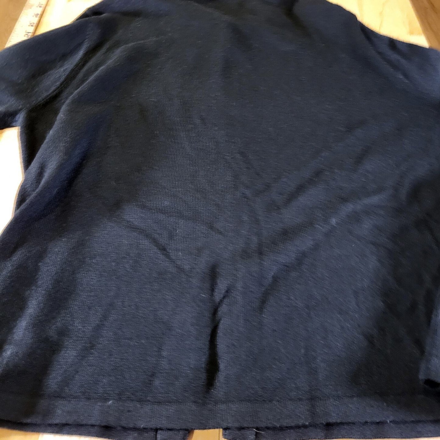 Susan Bristol Wool Blend Collard Black Lace Burnout Floral Button XL