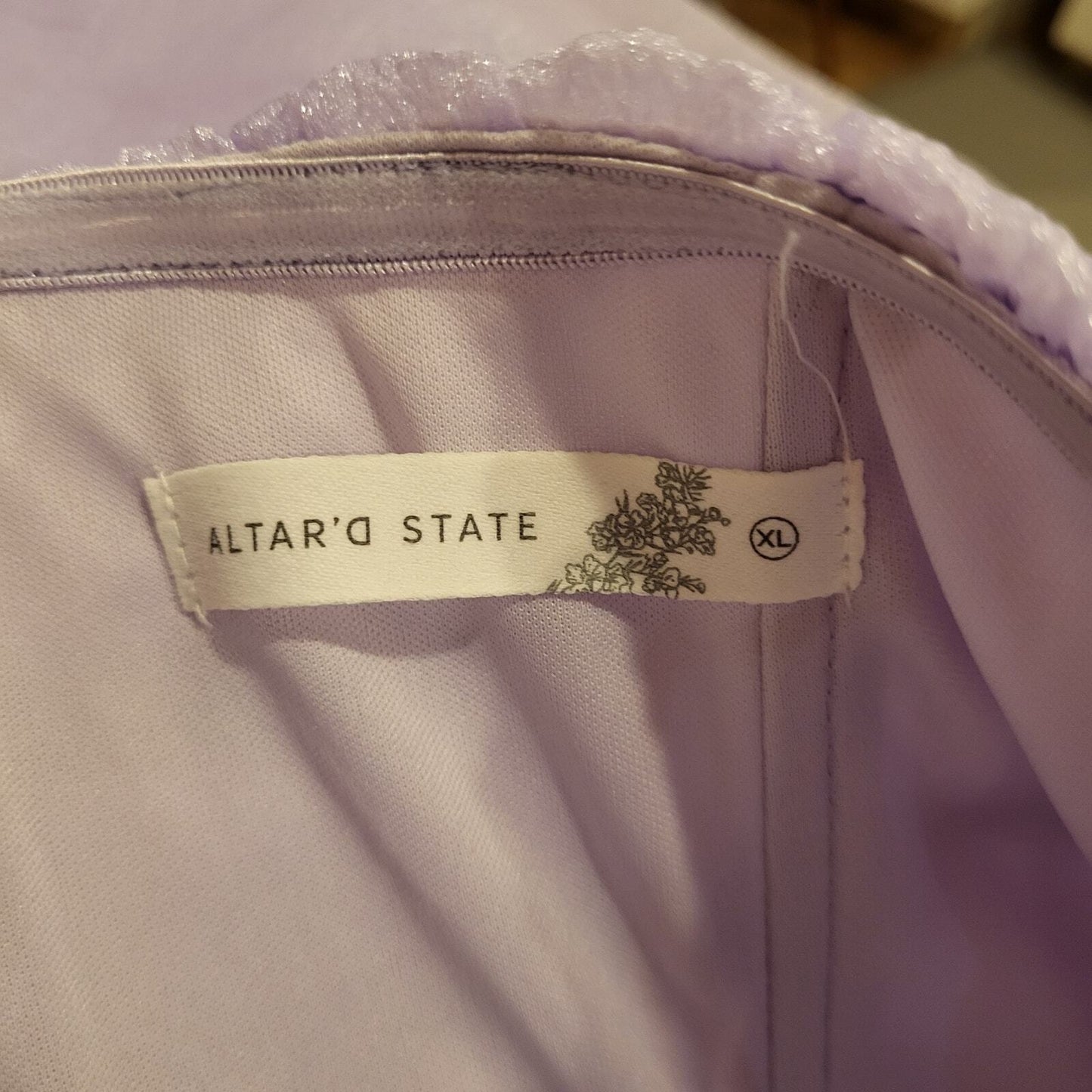 Altar'd State Purple Lavender Mini Sleeveless Prom Homecoming Dance Party XL