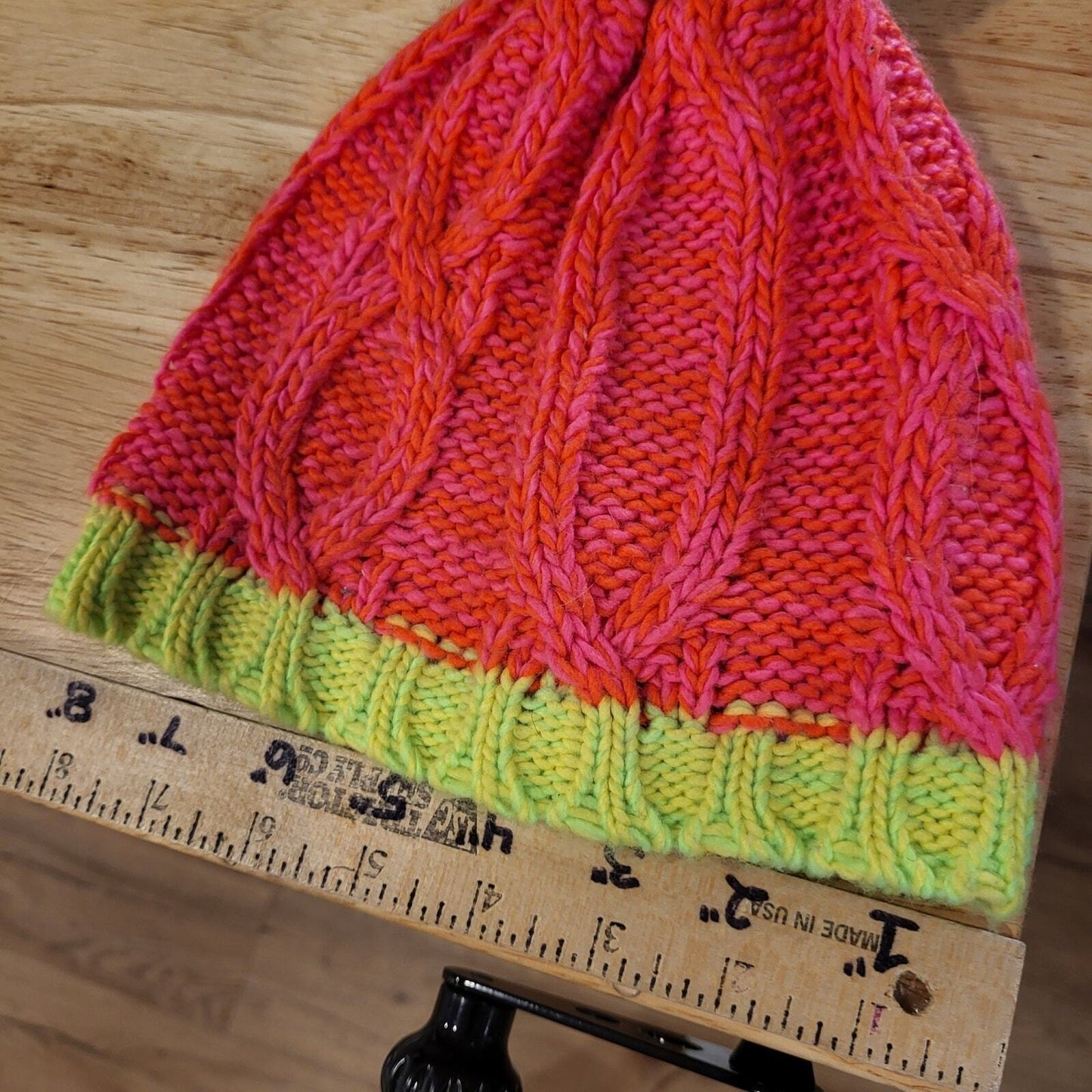 Neon Pink Green Blue Beanie Claire's Kids Pompom Knit