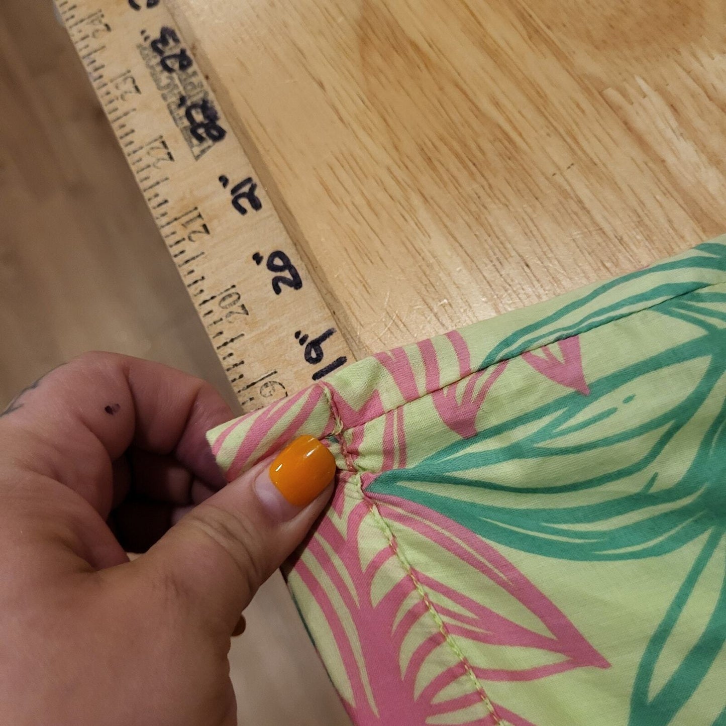 Lilly Pulitzer Pink & Green Floral Elastic Waist Maxi Prairie Skirt XS Cotton