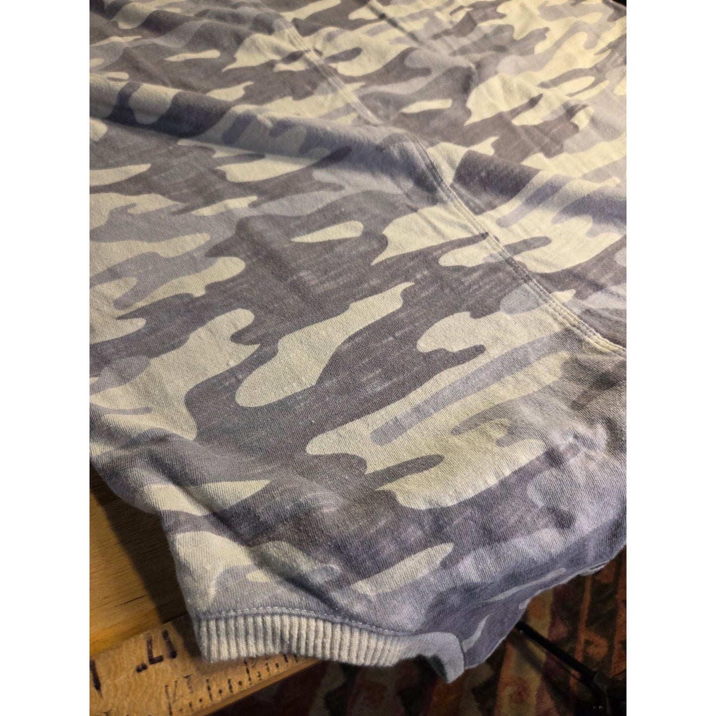 Z Supply Jersey camouflage t-shirt dress v-neck sleeveless green khaki medium