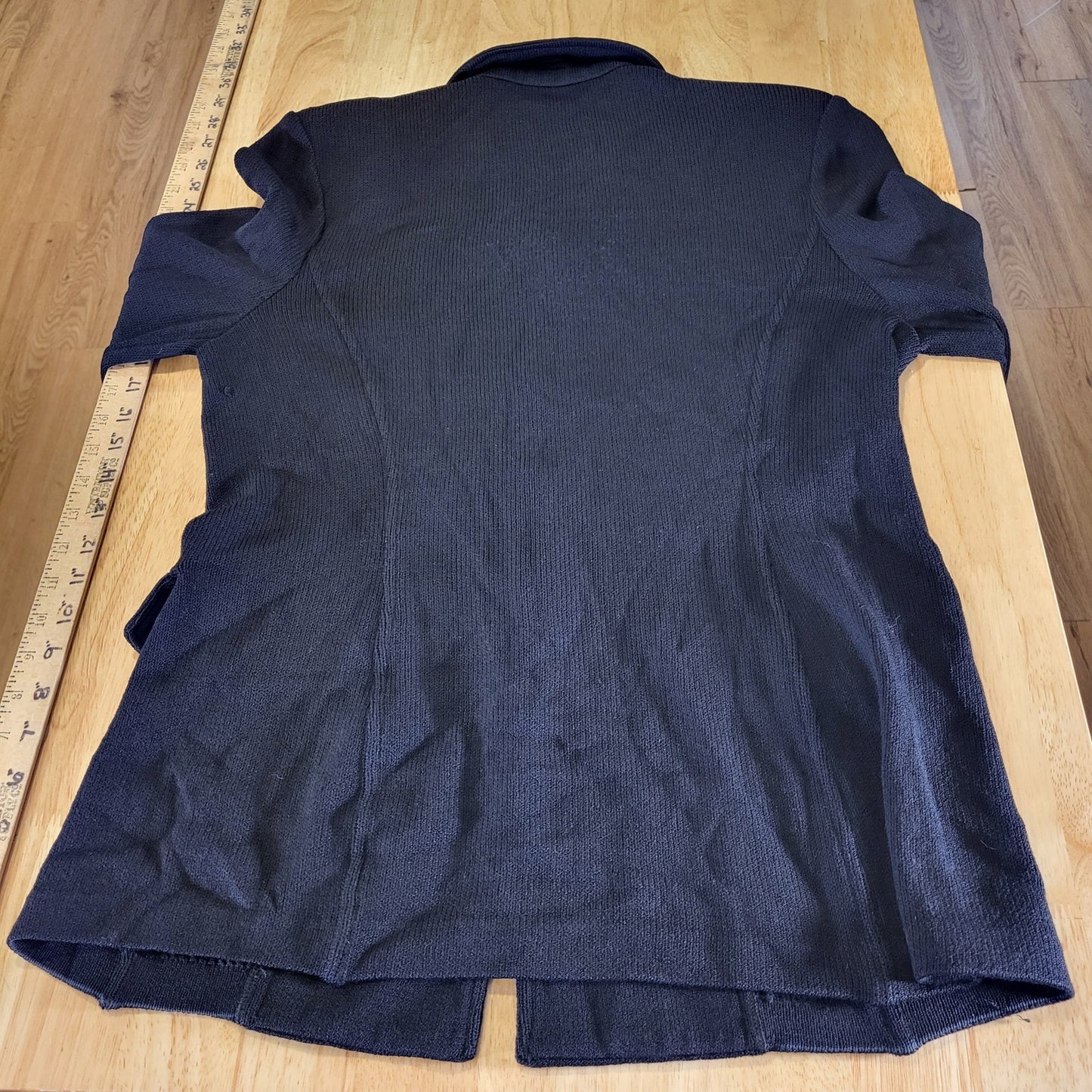 St. John Collection By Marie Gray Vintage Black CollarJacket 20"p2p 26" long 8
