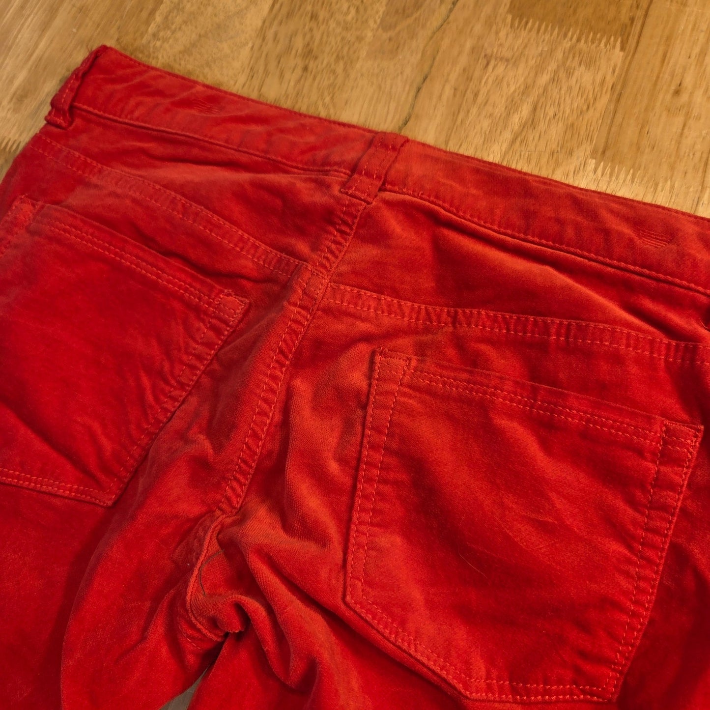 Crazy 8 Skinny red jeans size 12 kids velvet