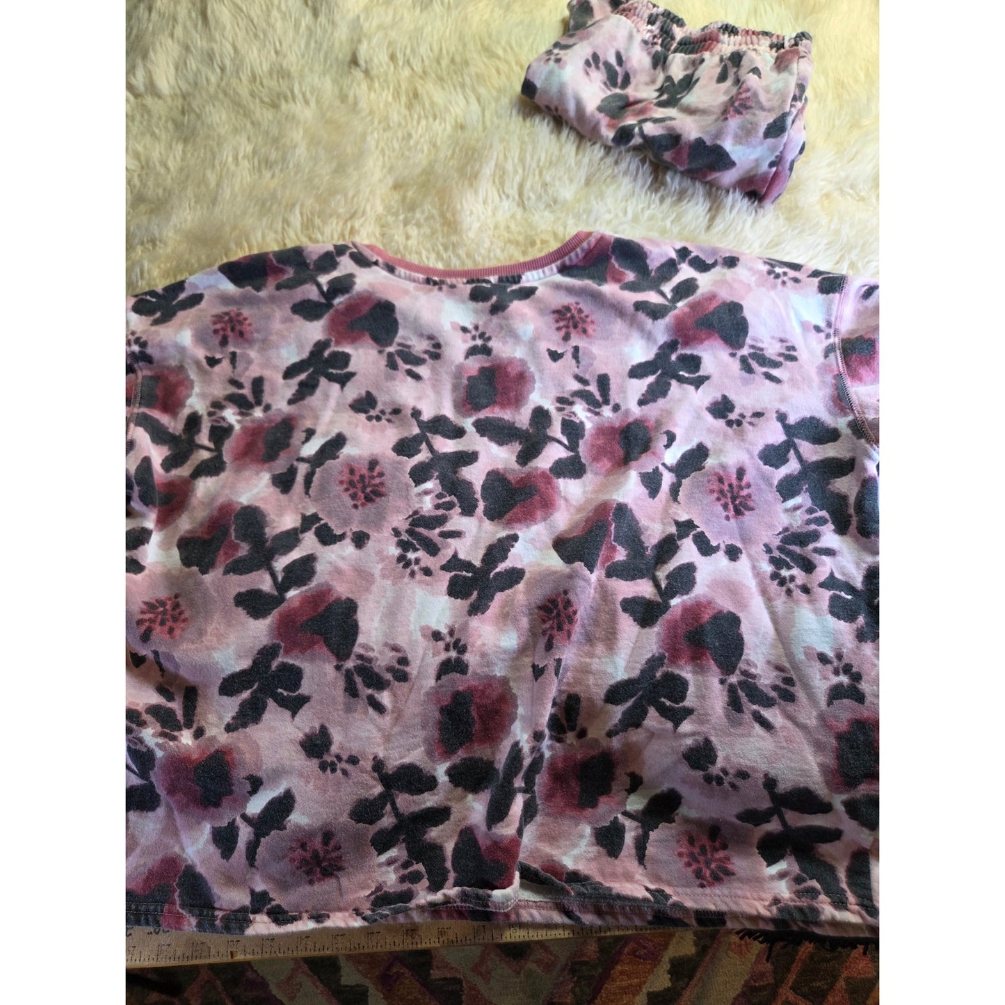 Dip Sustainable Two Piece Sweat short Ling Sleeve Tie Dye Pink Terrycloth XXL