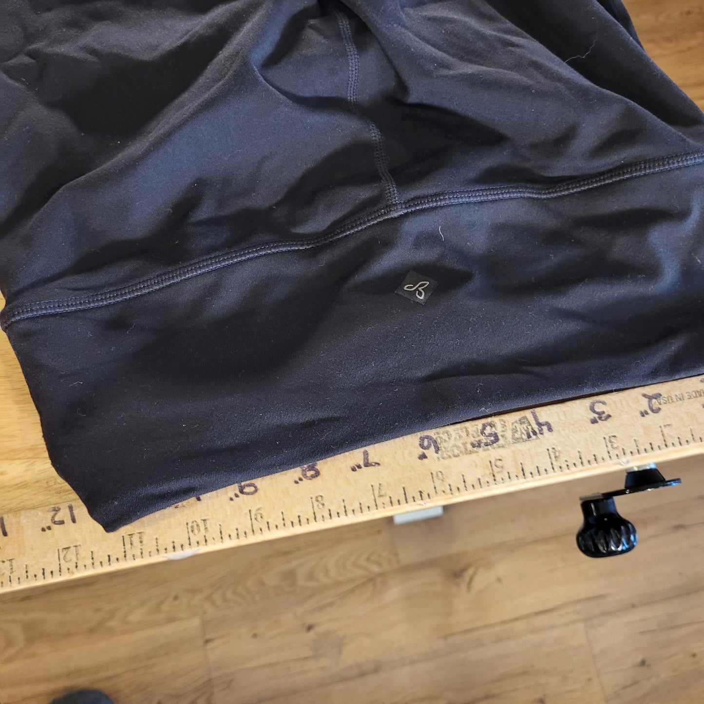 Prana Black Leggings Size Small 24" Waist 19" Inseam 26" Long