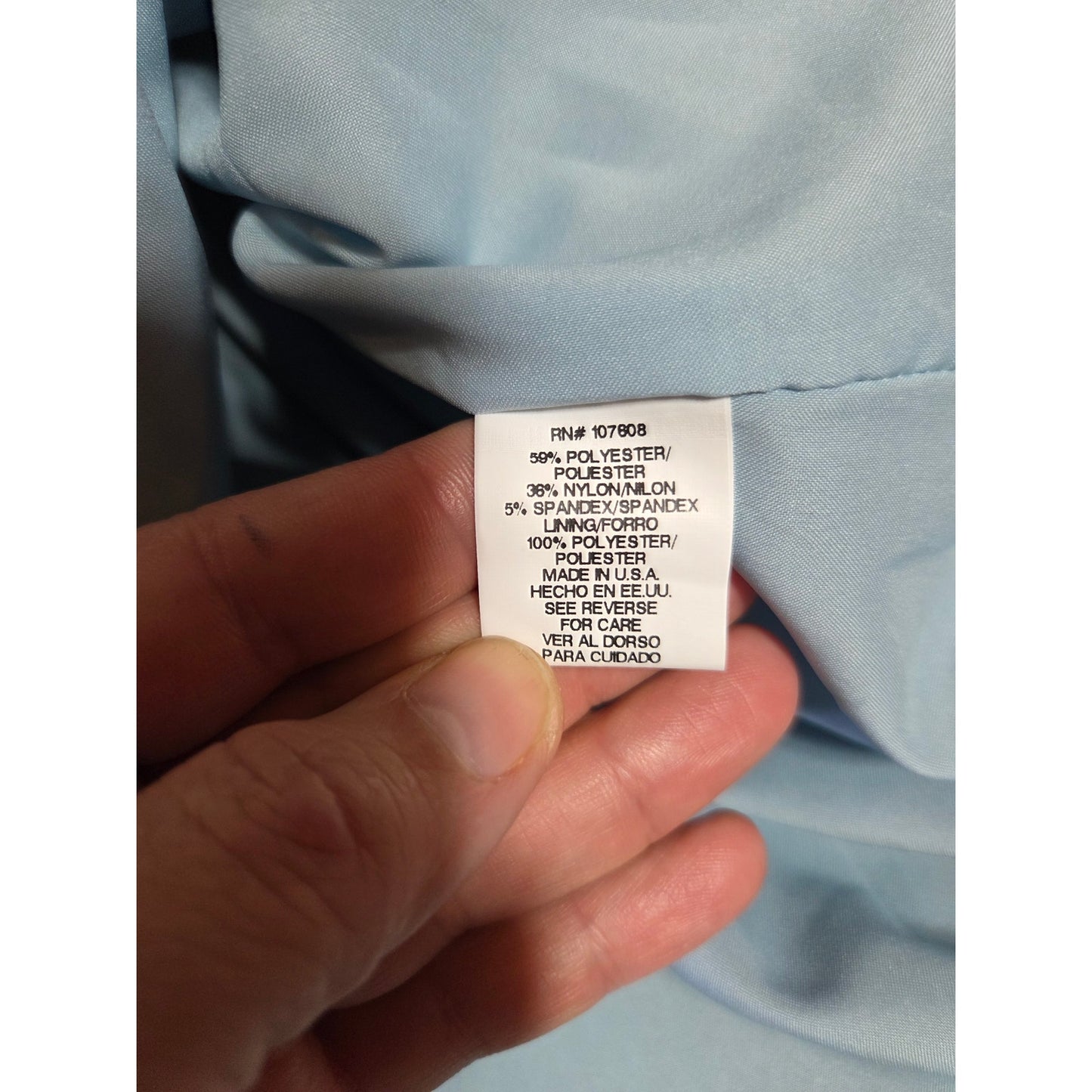 Baby Blue Sleeveless Black Sequin Embellishments Tea Length Fit Flare Princess