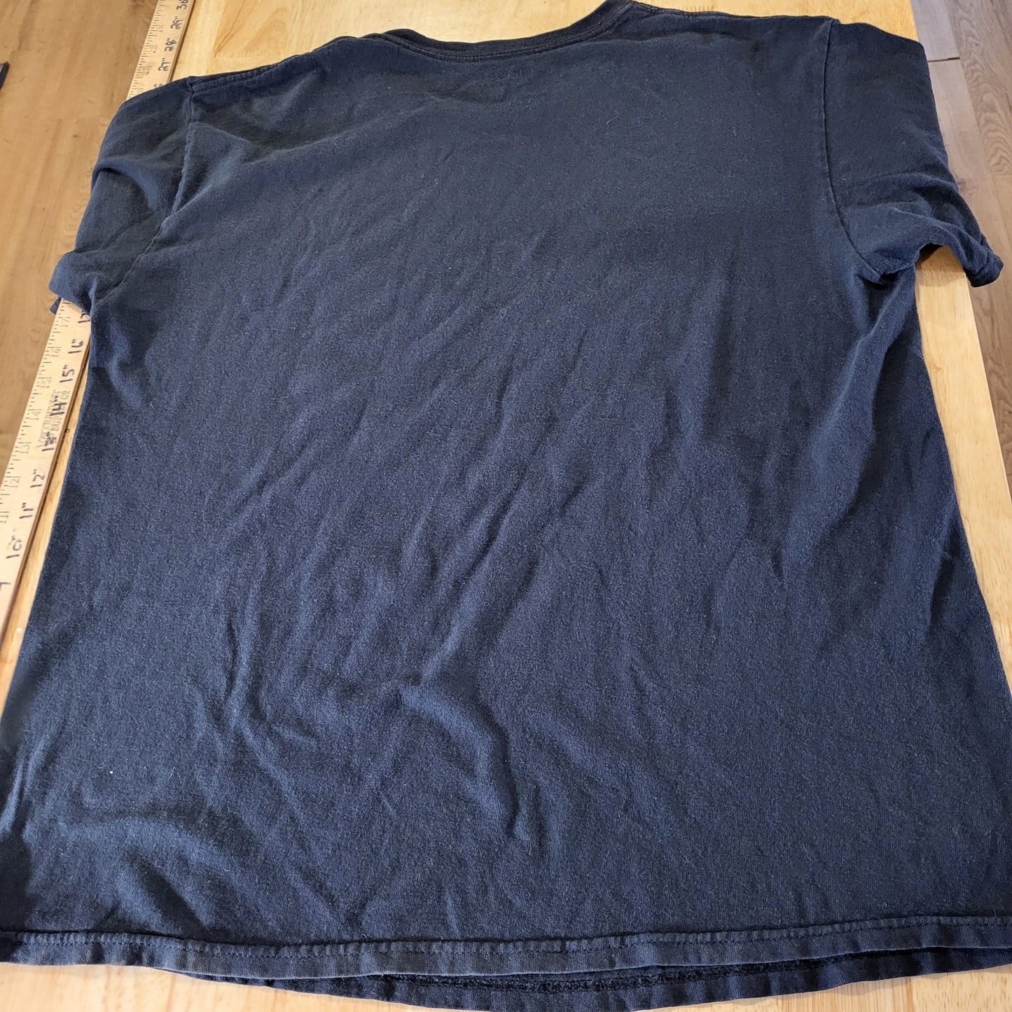 Brave Ones Vintage Native American USA Flag Black Screen Printed T-shirt Large