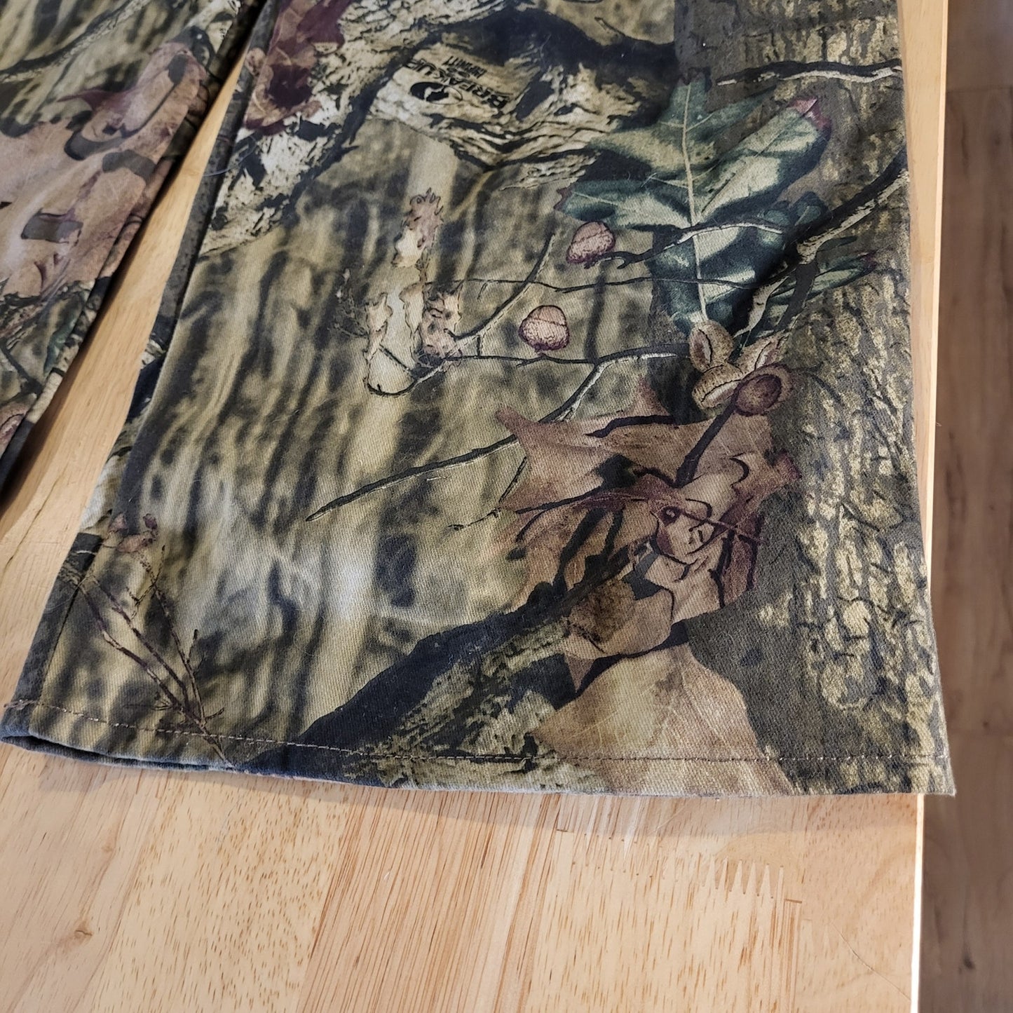 Russel Outdoors M 8/10 Camouflage Straight Leg Cargo Pants Pink Lining Zip Snap