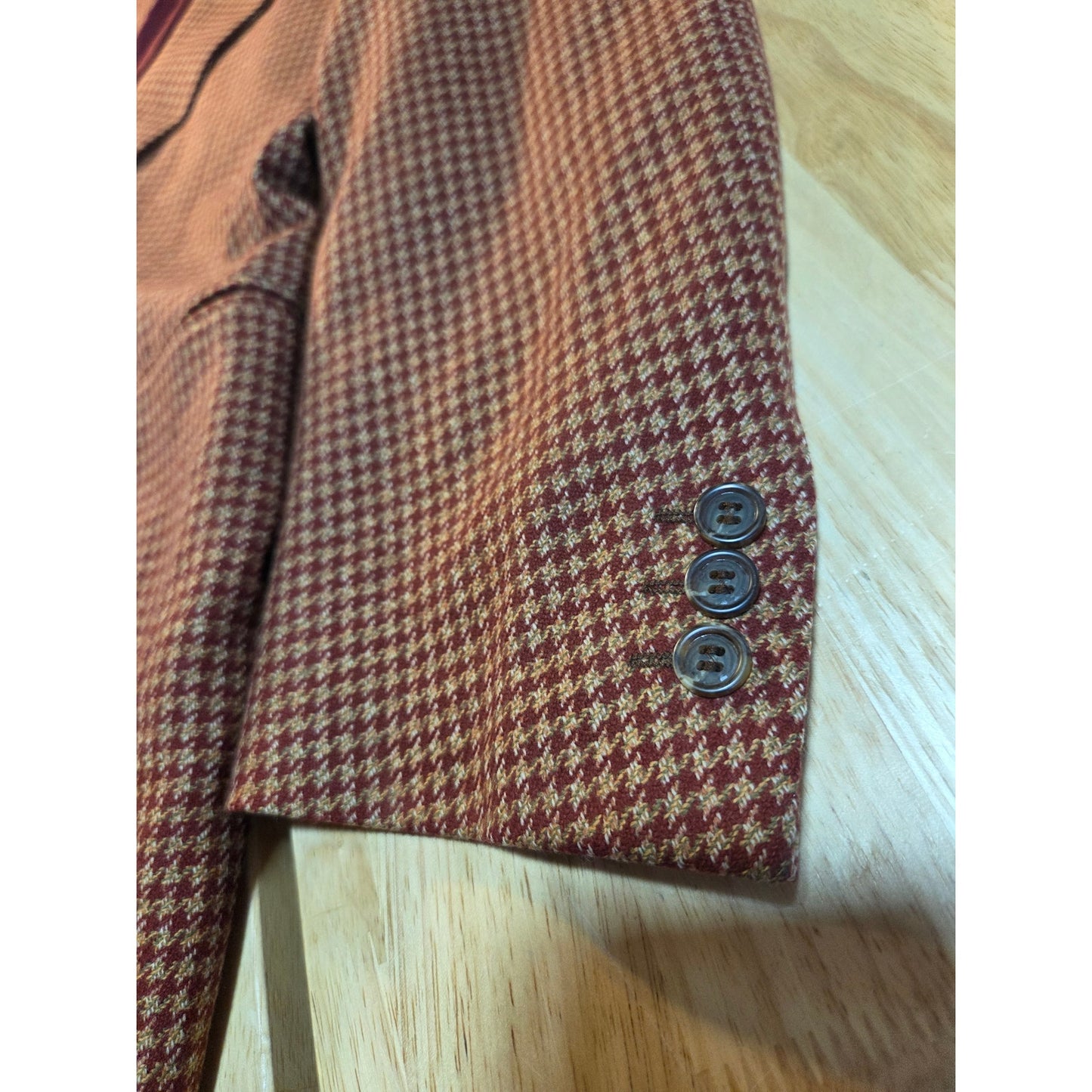 Canali Milano Lana Cashmere Tweed Suit Jacket 23" P2P 30" Length
