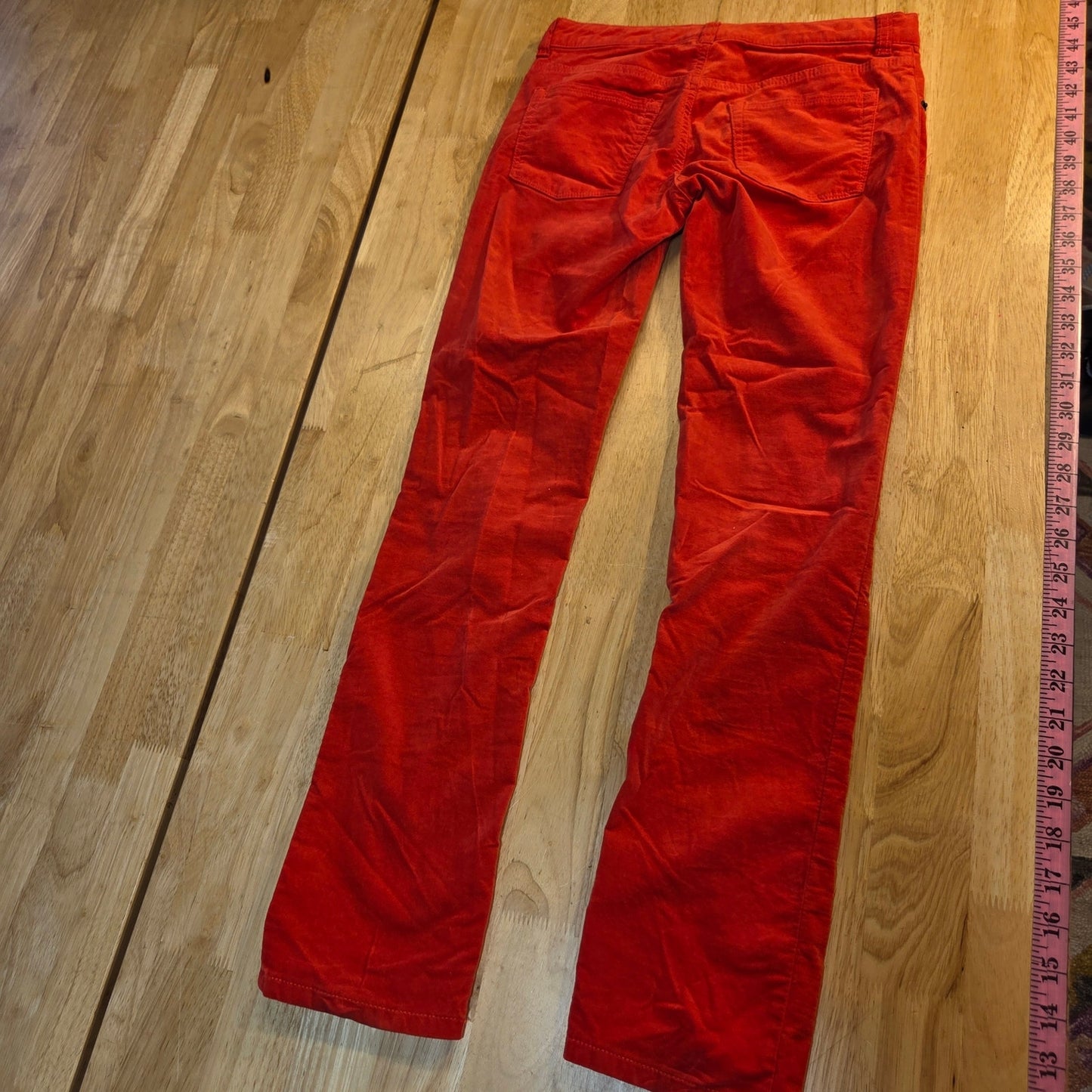 Crazy 8 Skinny red jeans size 12 kids velvet