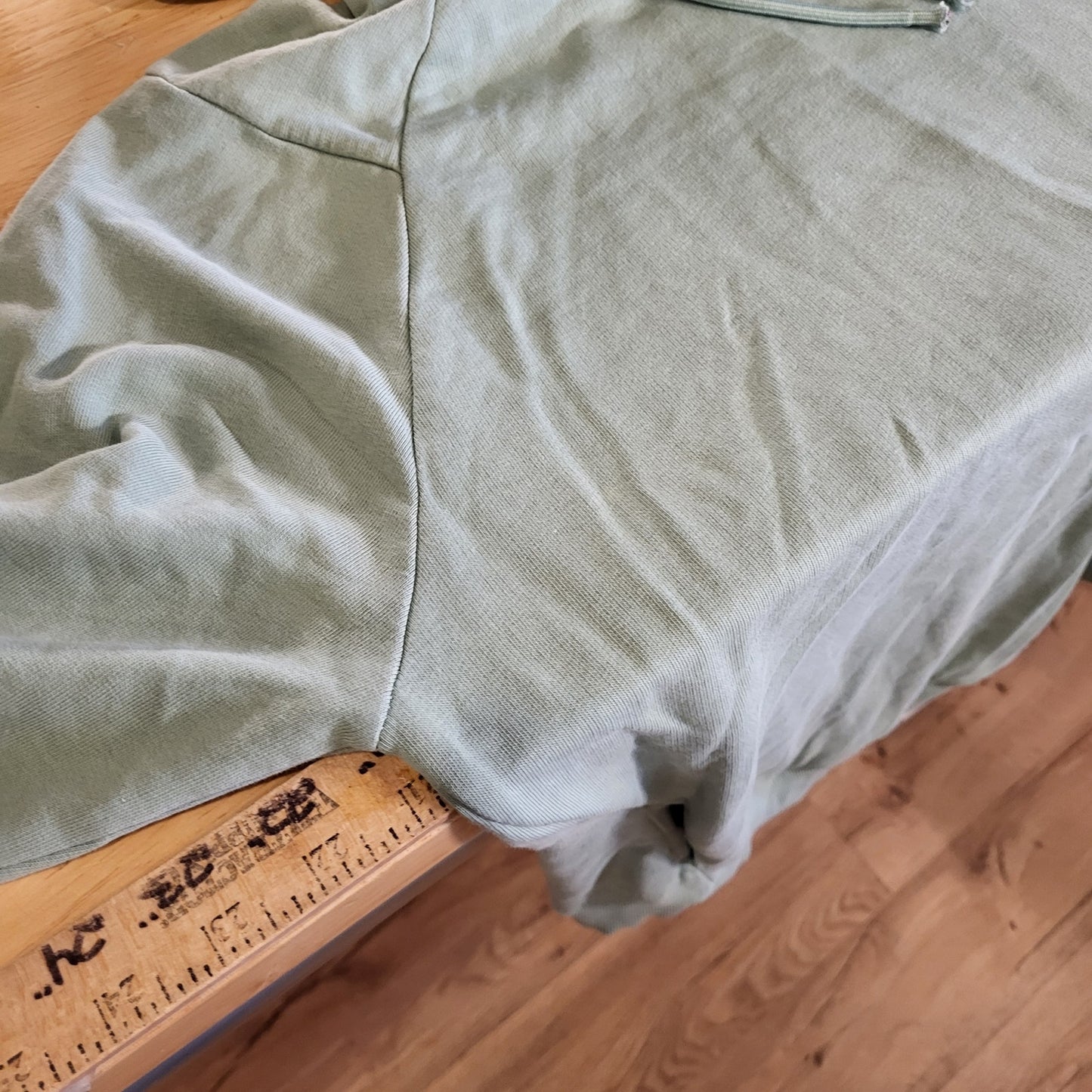 Gym Shark Mint Green Pullover Hoodie Small Back Graphic 21" P2P