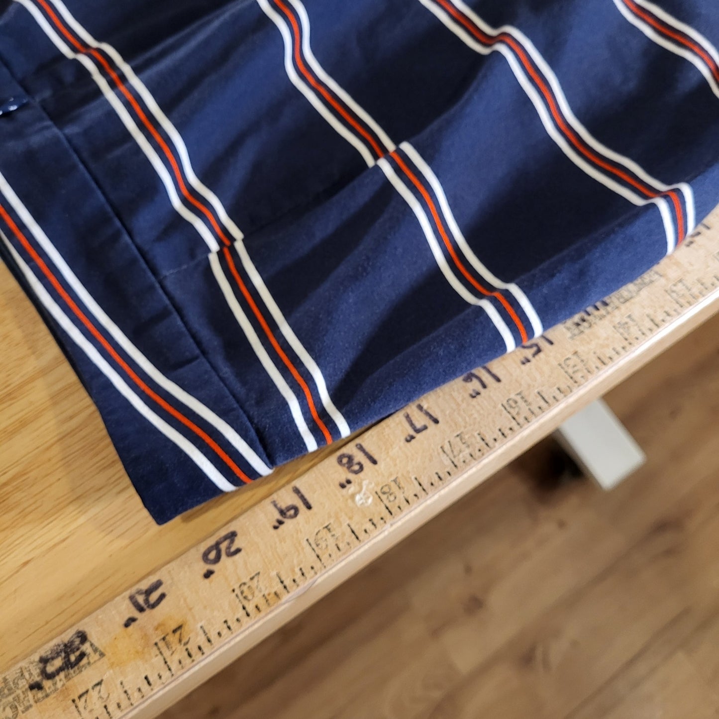J.Crew The Pencil Skirt Red White Blue Stripes Cotton Size 6