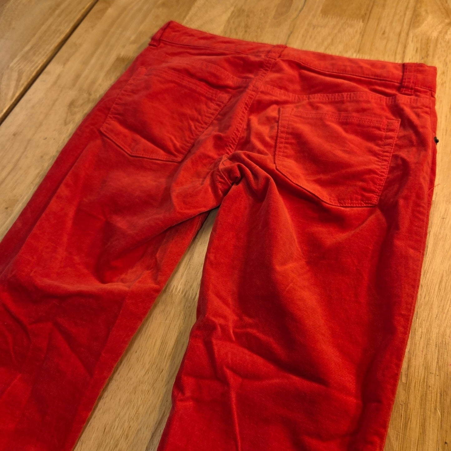 Crazy 8 Skinny red jeans size 12 kids velvet