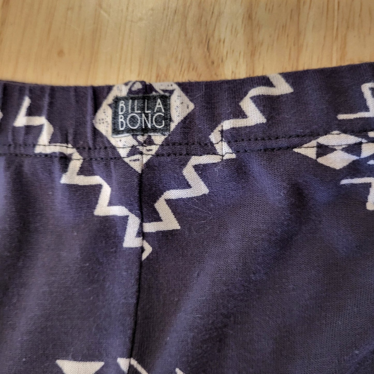 Billabong 100% Viscose Gunmetal Gray Aztec Print Jersey Knit Tube Maxi Dress M