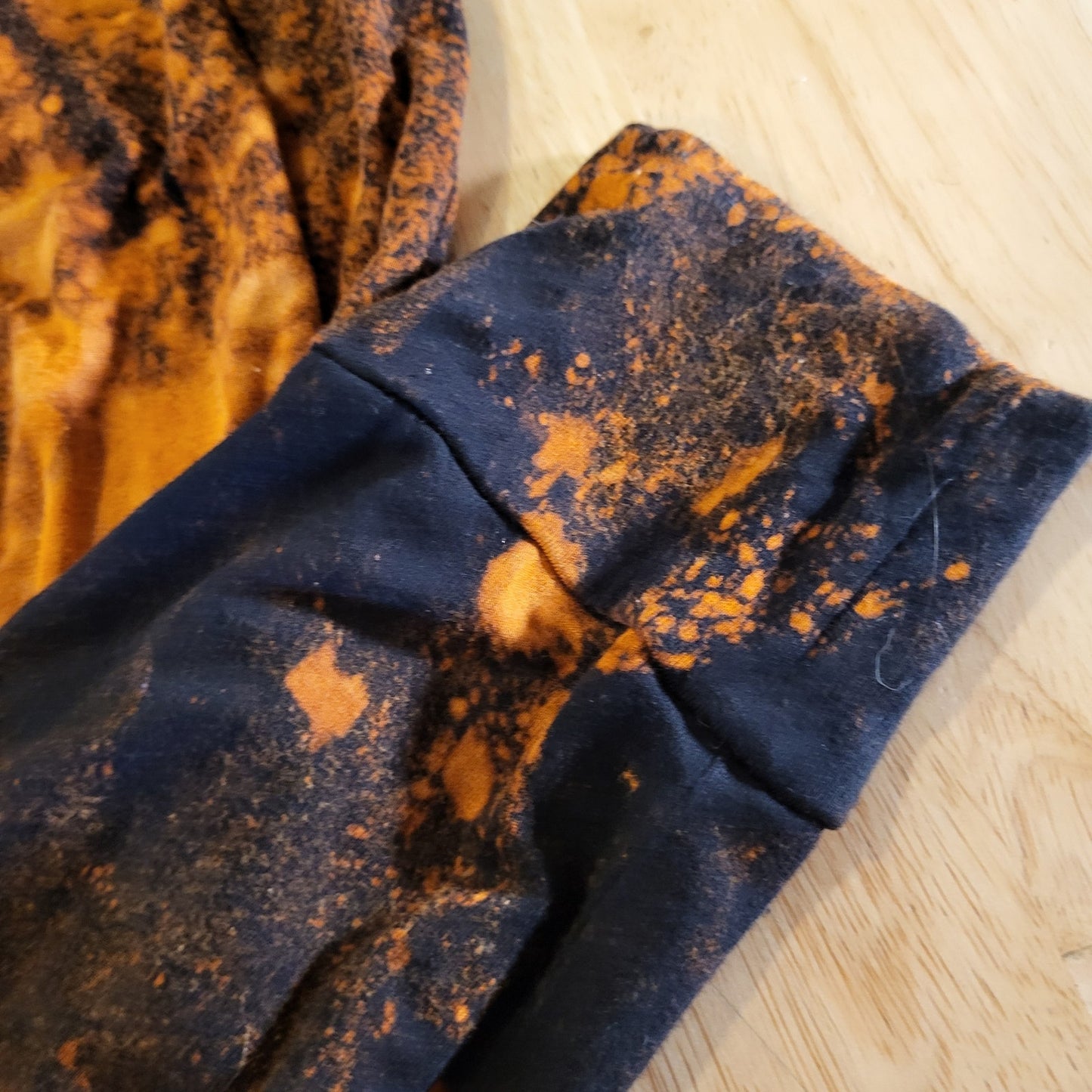 Aerie size small racerback tank jumpsuit bleach dyed black and orange Jersey