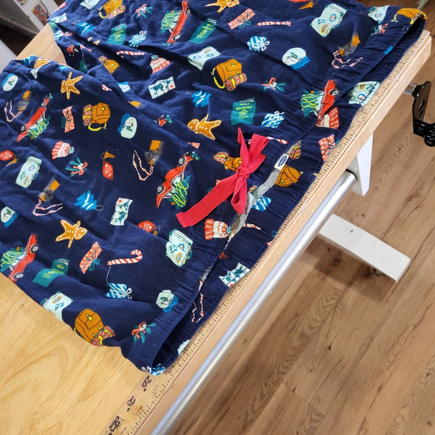 NWT Old Navy Blue Christmas Pajama Set Flannel 100% Cotton Xl