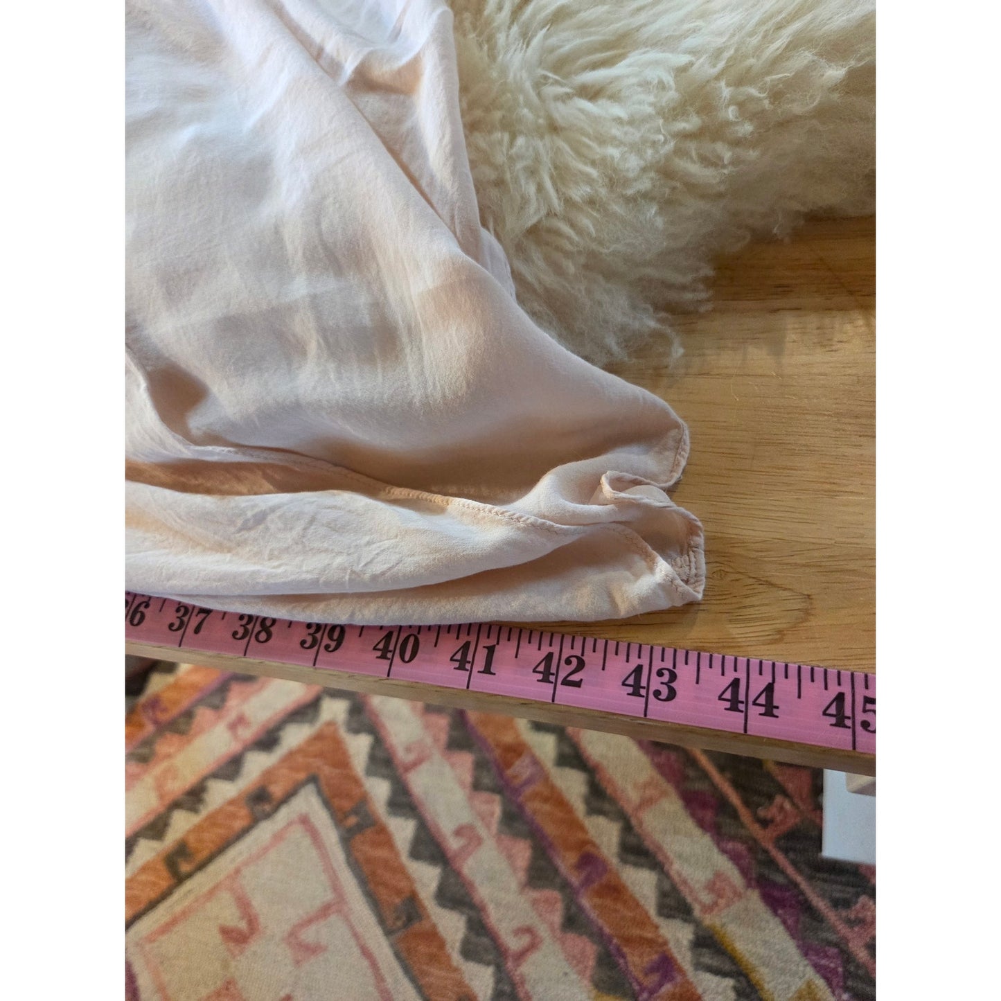 Millau rayon blend pink Satin dress crochet top tank sleeveless medium