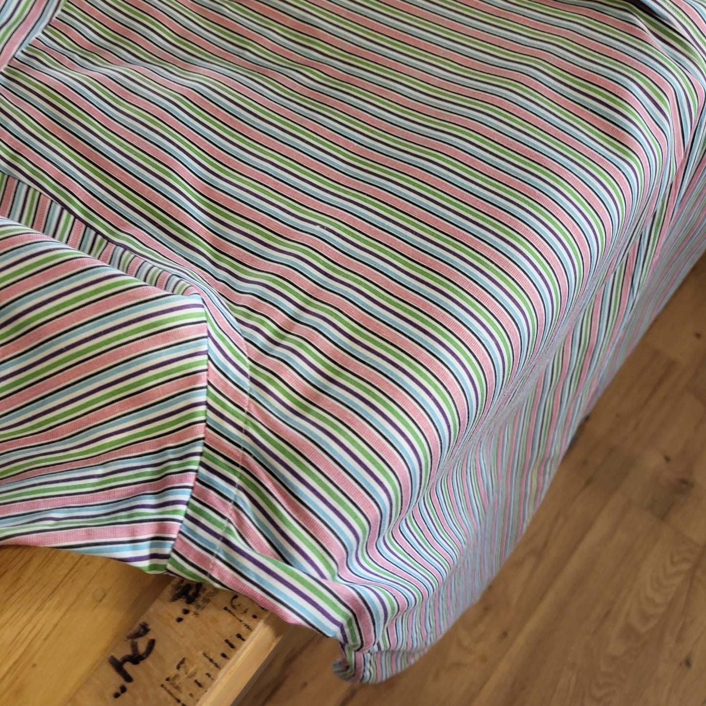 Ralph Lauren Pink Colorful Striped Button Down Collared Shirt Size 15 32/33