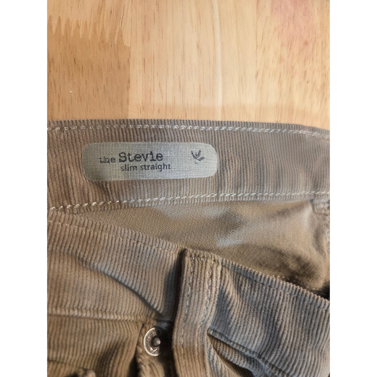 Adriana gold shmead the Stevie straight Brown khaki corduroy pants size 32