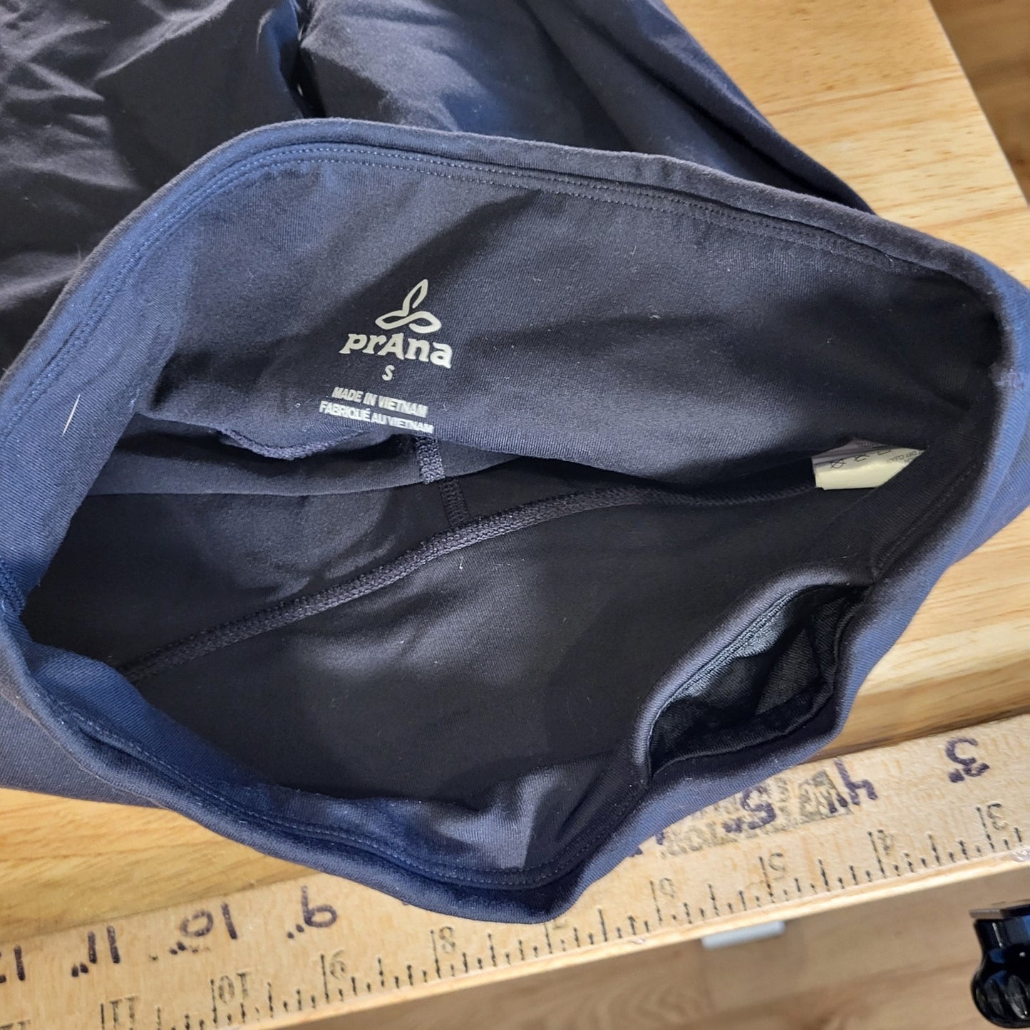 Prana Black Leggings Size Small 24" Waist 19" Inseam 26" Long