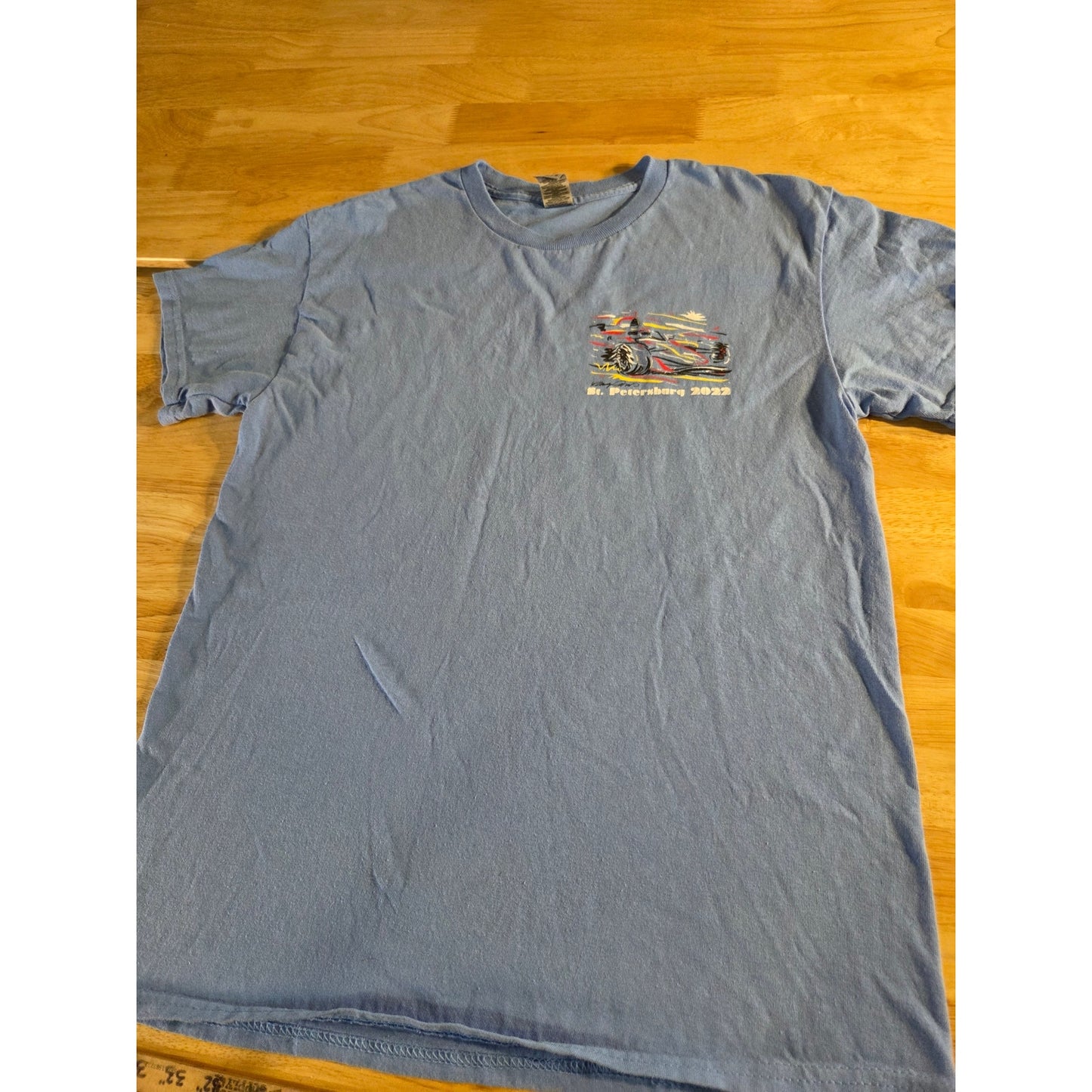 St. Petersburg 2022 Blue Cotton Formula One Race T-shirt Gilden Medium