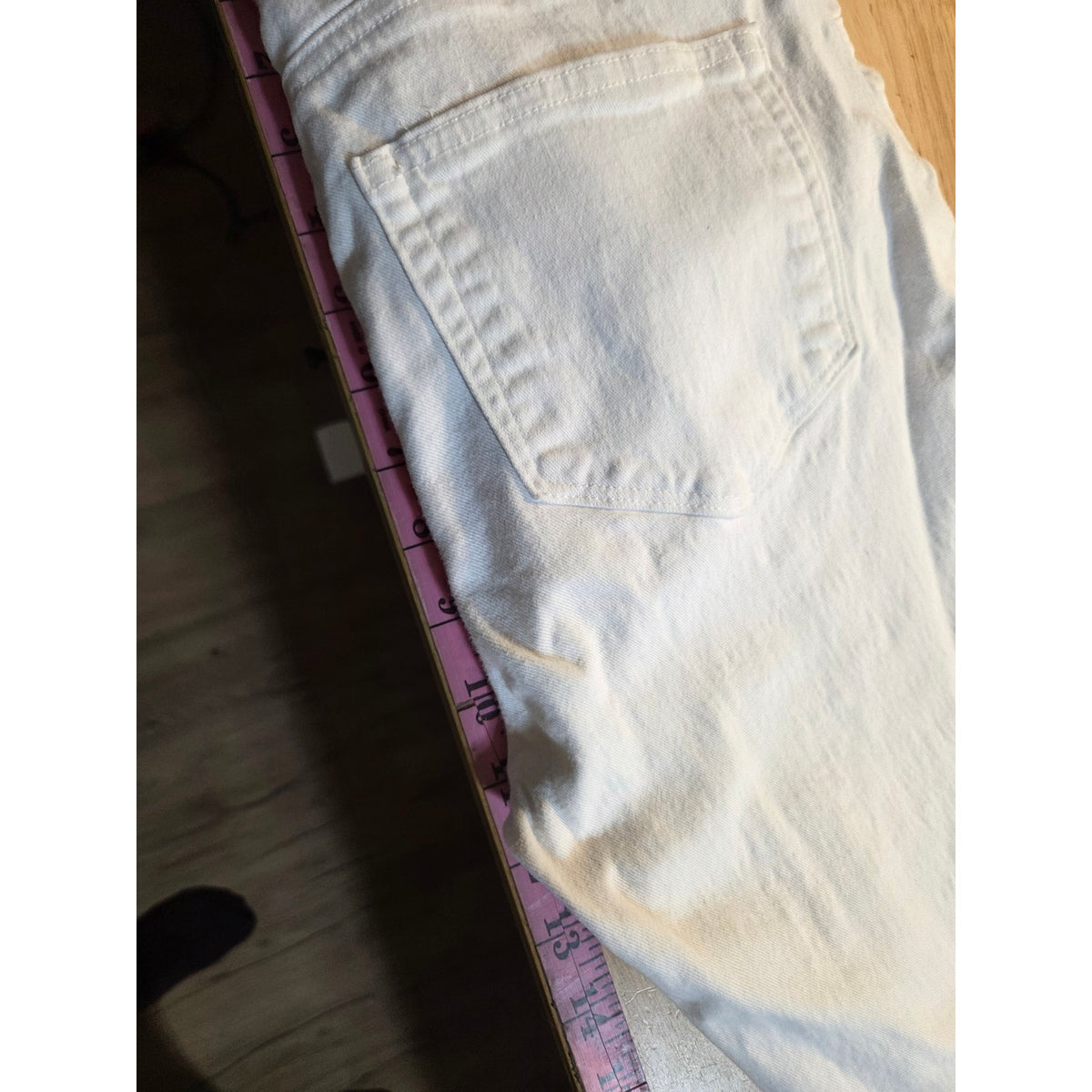Paige white denim skinny jeans size 24