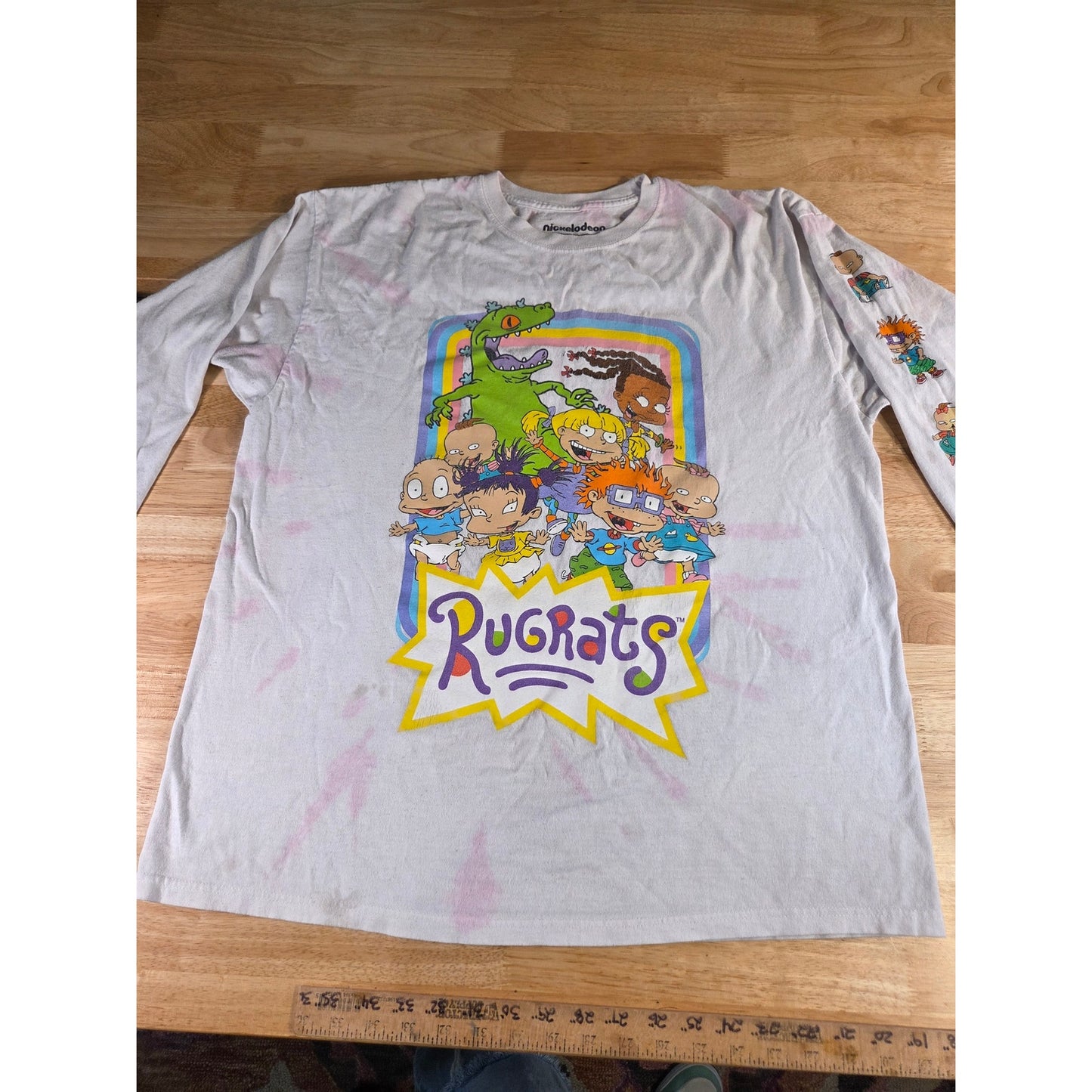 Long Sleeve Jersey Knit Nickelodeon Rugrats T-shirt XL 100% Cotton