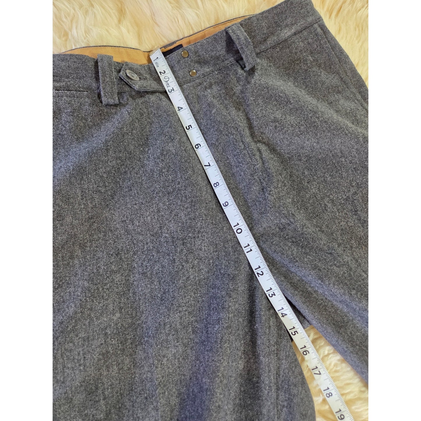 Gap 33/32 Recycled Wool Gray Men's Trousers Pockets