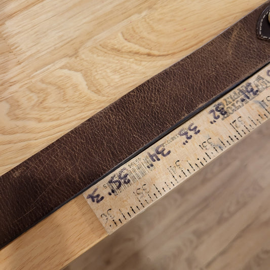 Remington 100% Leather Brown Shotgun Shell Belt 54" Missing Piece
