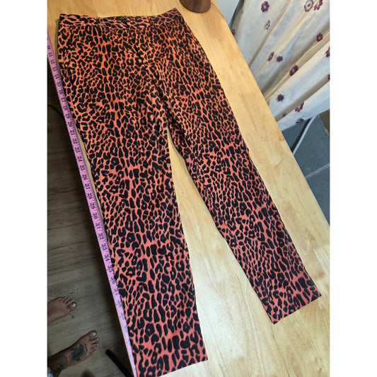 Scotch & Soda Maison Scotch L'Amour Tous jour orange tone animal print pant 28"