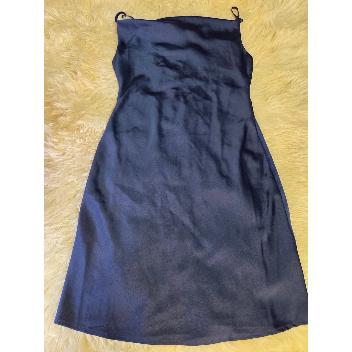 Urban Outfitters Blue Cowl Neck Spaghetti Strap Mini Bodycon Dress XS