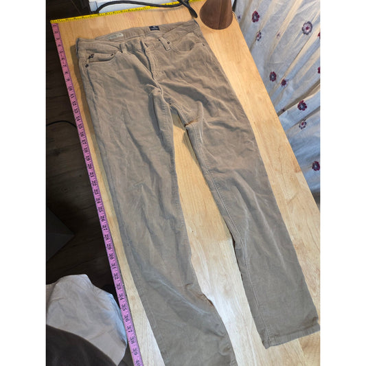 Adriana gold shmead the Stevie straight Brown khaki corduroy pants size 32