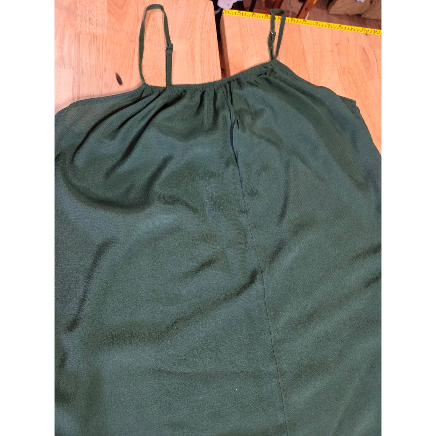 Urban Outfitters Forest Green Adjustable Spaghetti Strap Pants Jumpsuit Large