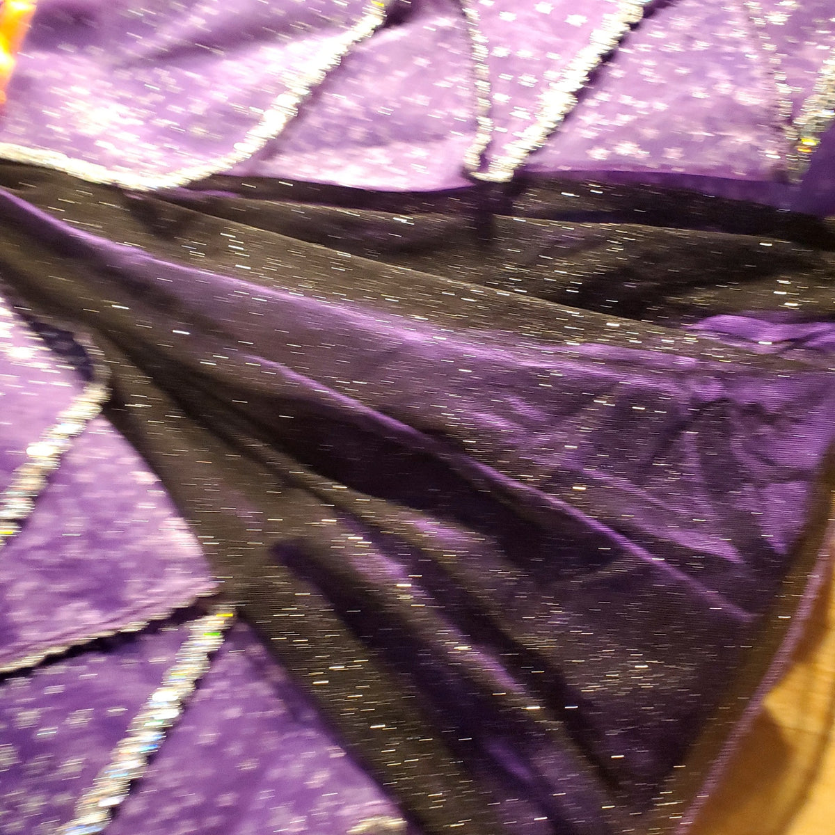 Disney Store witch Minnie Mouse costume purple orange glitter size 7/8 (no hat)