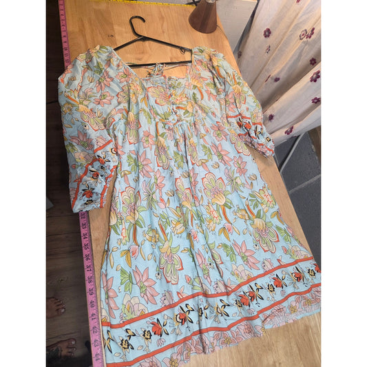EASEL BOHEMIAN PAISLEY DRESS SHORT MEDIUM
