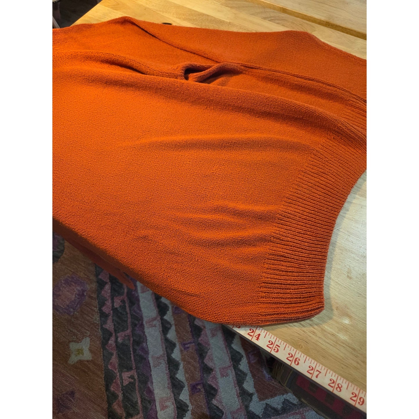 Winter silks vintage silk knit orange turtleneck sweater close close-knit medium