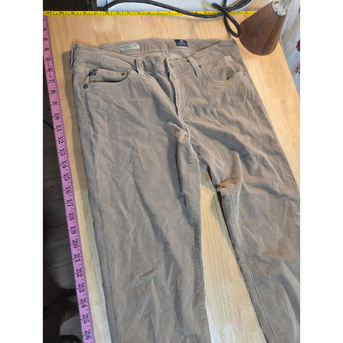 Adriana gold shmead the Stevie straight Brown khaki corduroy pants size 32
