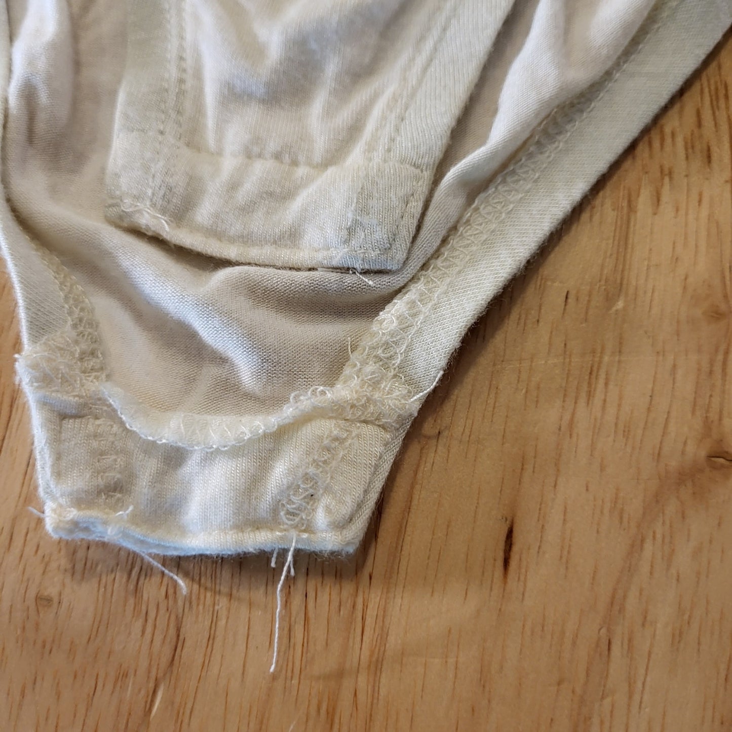Taylor & Sage Cream Body SUit Crochet Bardot Top Soft XS 14" P2P