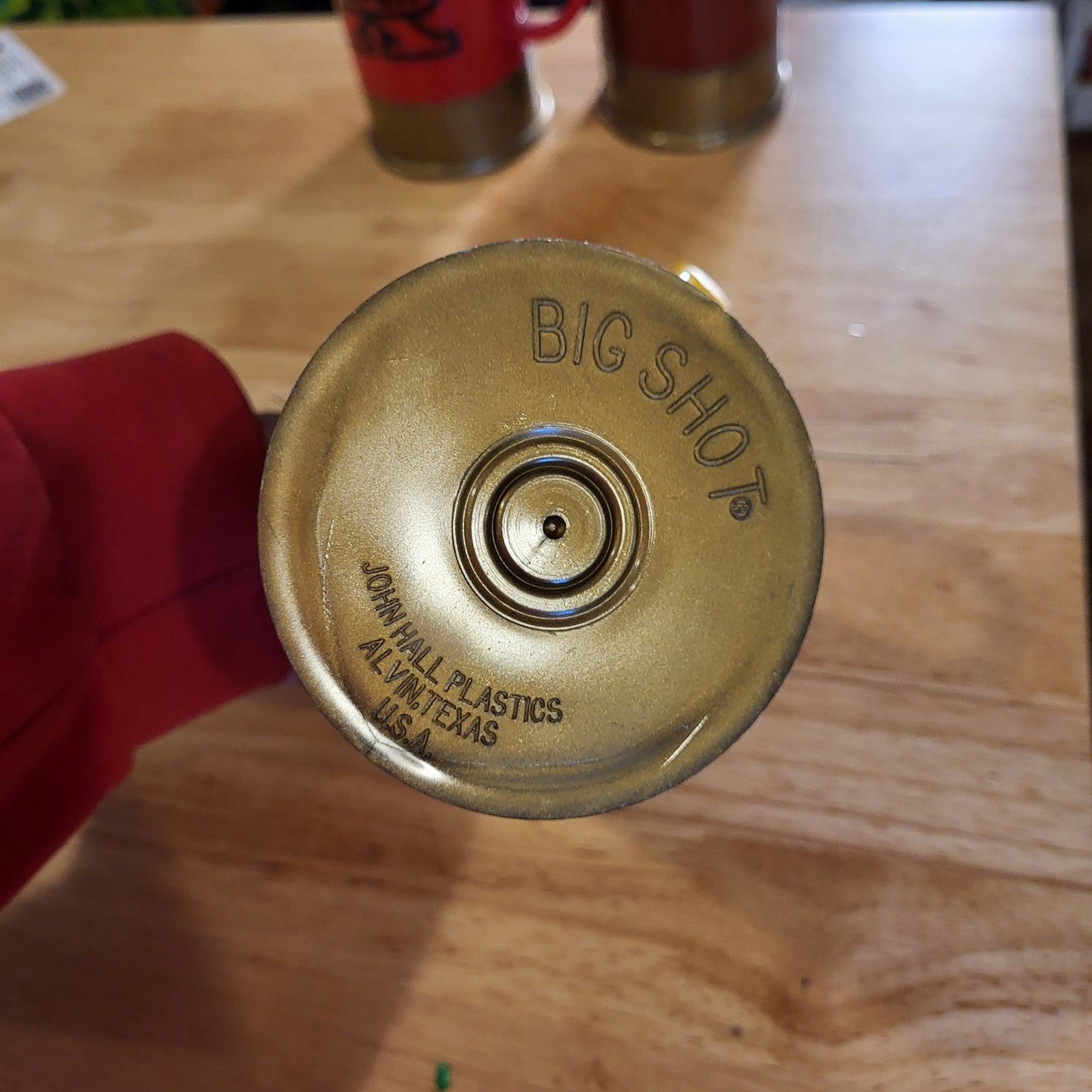 Yellow Plastic Winchester Xpert Shotgun Shell Beer Mug Vintage
