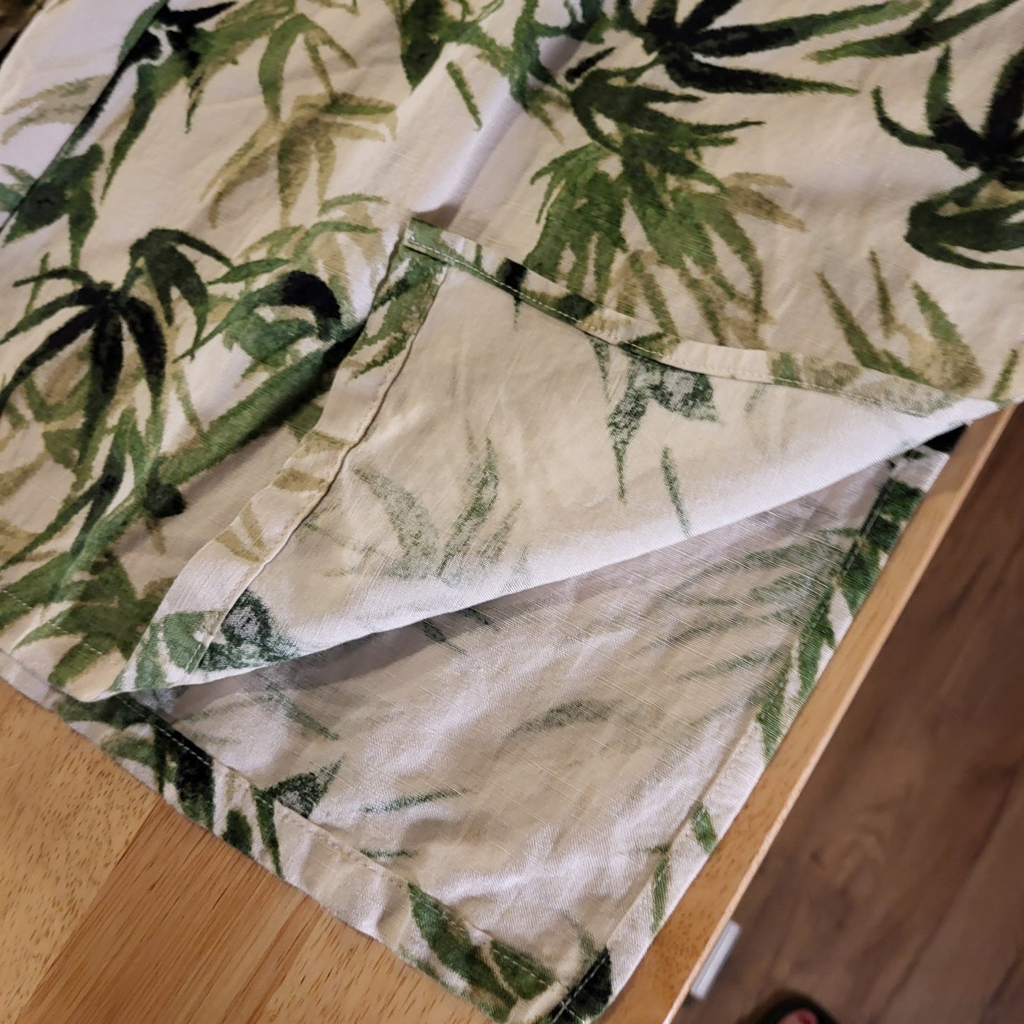 Nwt J. Jill Botanical Print Elastic Waist Wide Leg Nylon Blend Trousers XL Tall